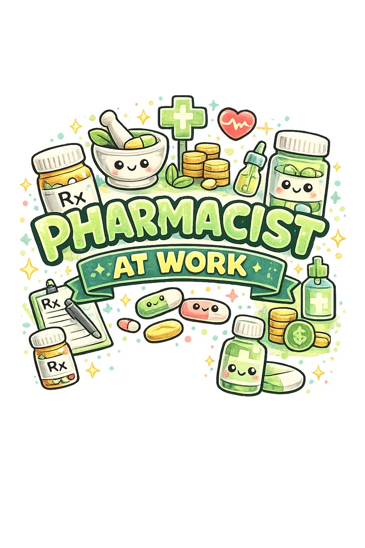 مجموعة لوجوهات طباعة بالطو صيدلة | Pharmacy Coat Logo Collection